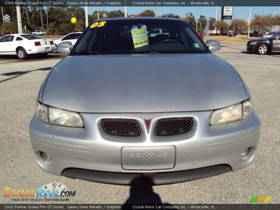 2003 Pontiac Grand Prix GT Sedan Galaxy Silver Metallic / Graphite Photo #13