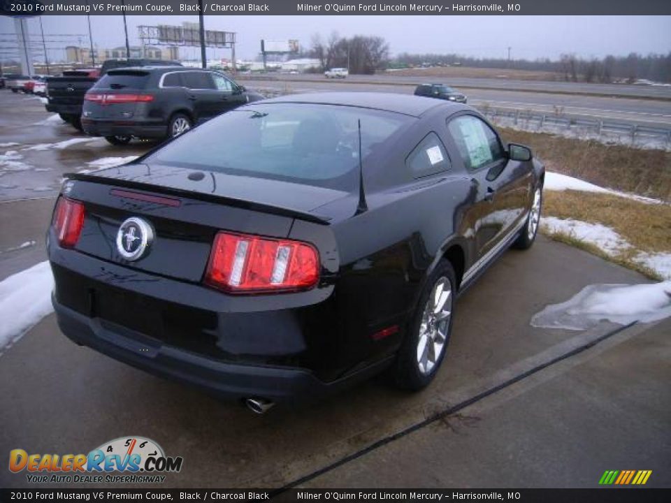 2010 Ford Mustang V6 Premium Coupe Black / Charcoal Black Photo #3