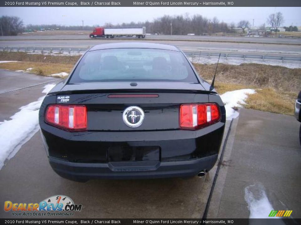 2010 Ford Mustang V6 Premium Coupe Black / Charcoal Black Photo #4