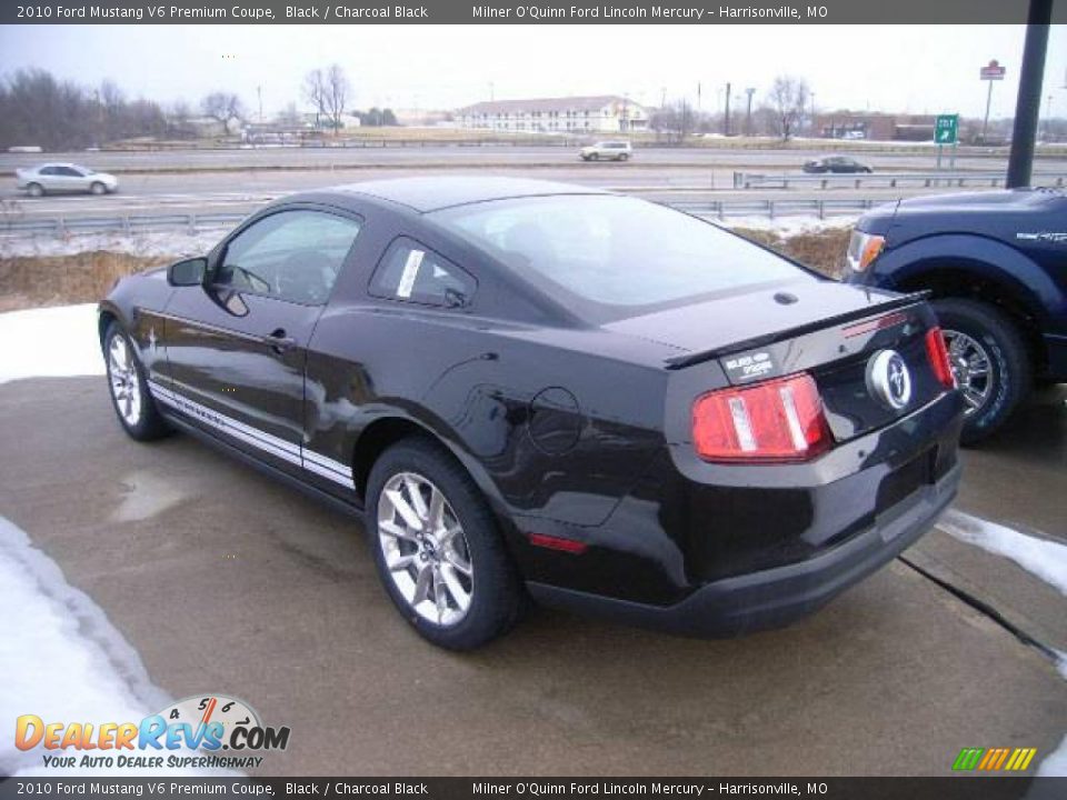 2010 Ford Mustang V6 Premium Coupe Black / Charcoal Black Photo #5