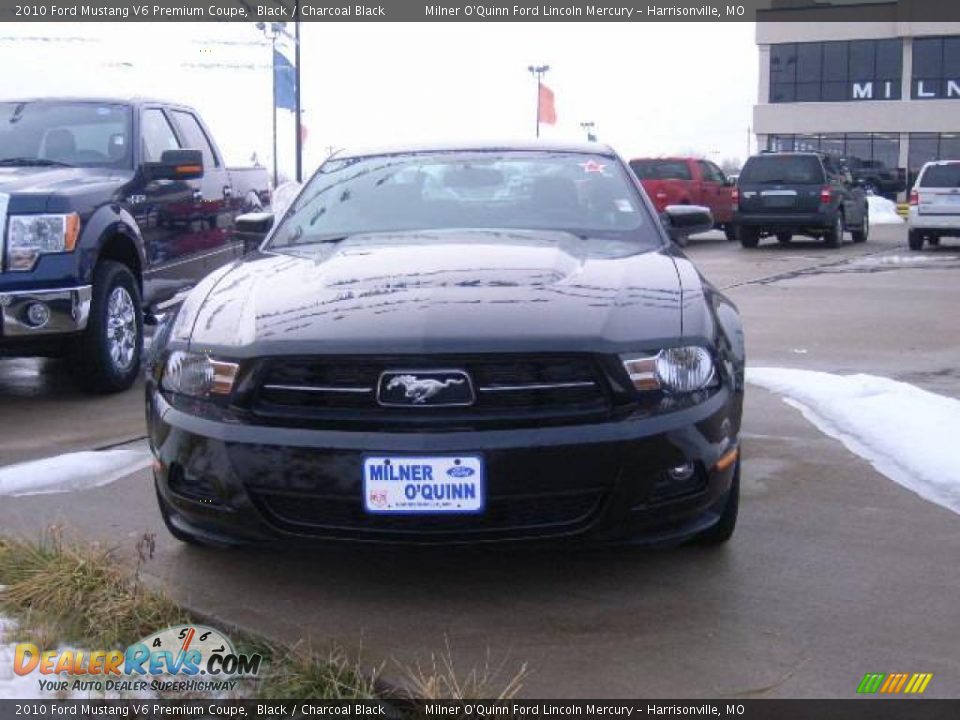 2010 Ford Mustang V6 Premium Coupe Black / Charcoal Black Photo #8