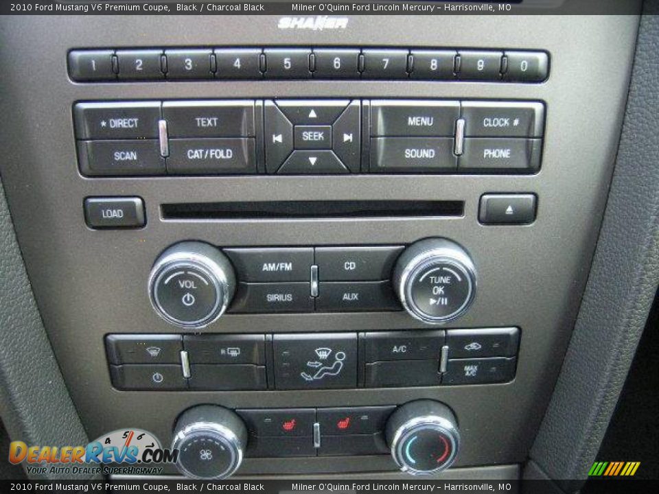 2010 Ford Mustang V6 Premium Coupe Black / Charcoal Black Photo #10