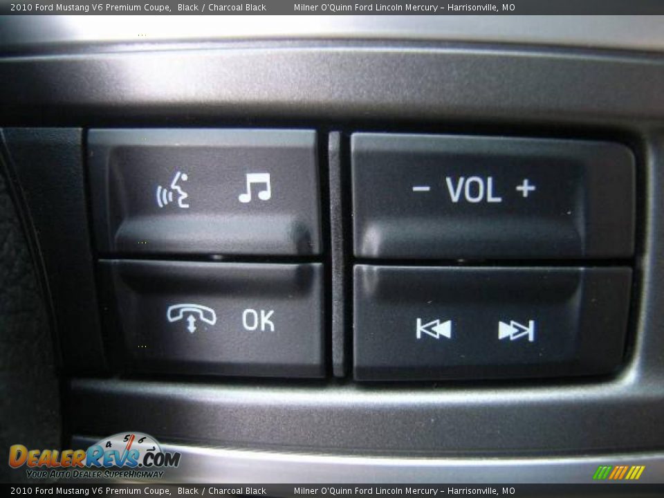 2010 Ford Mustang V6 Premium Coupe Black / Charcoal Black Photo #13