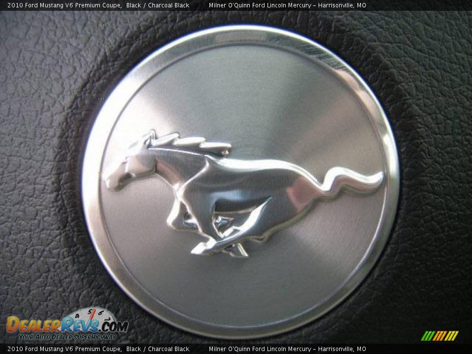 2010 Ford Mustang V6 Premium Coupe Black / Charcoal Black Photo #14