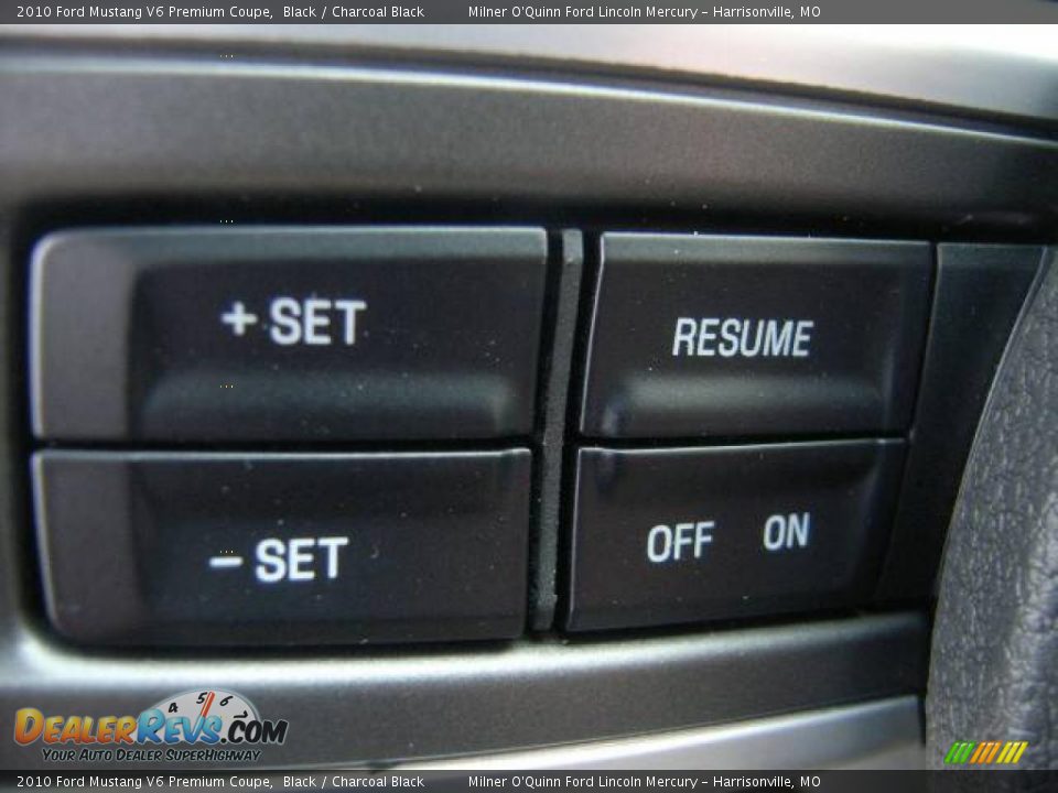 2010 Ford Mustang V6 Premium Coupe Black / Charcoal Black Photo #15