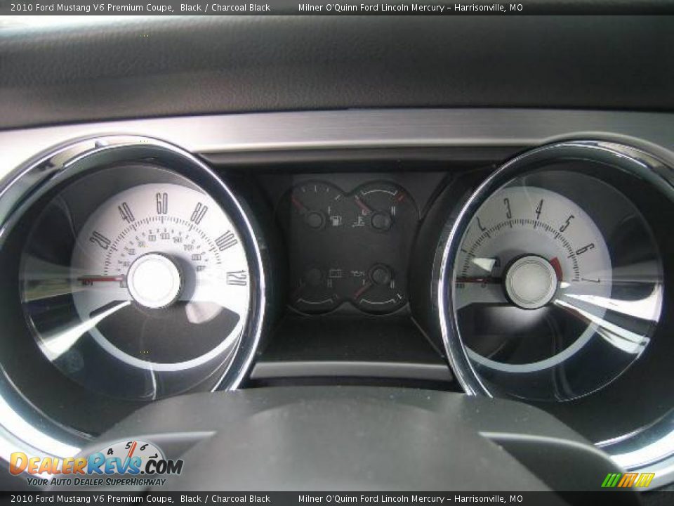 2010 Ford Mustang V6 Premium Coupe Black / Charcoal Black Photo #16