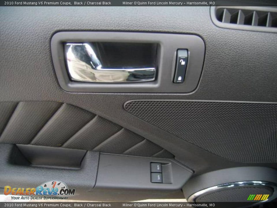 2010 Ford Mustang V6 Premium Coupe Black / Charcoal Black Photo #17