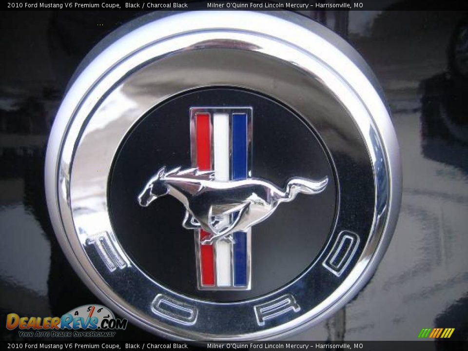 2010 Ford Mustang V6 Premium Coupe Black / Charcoal Black Photo #23