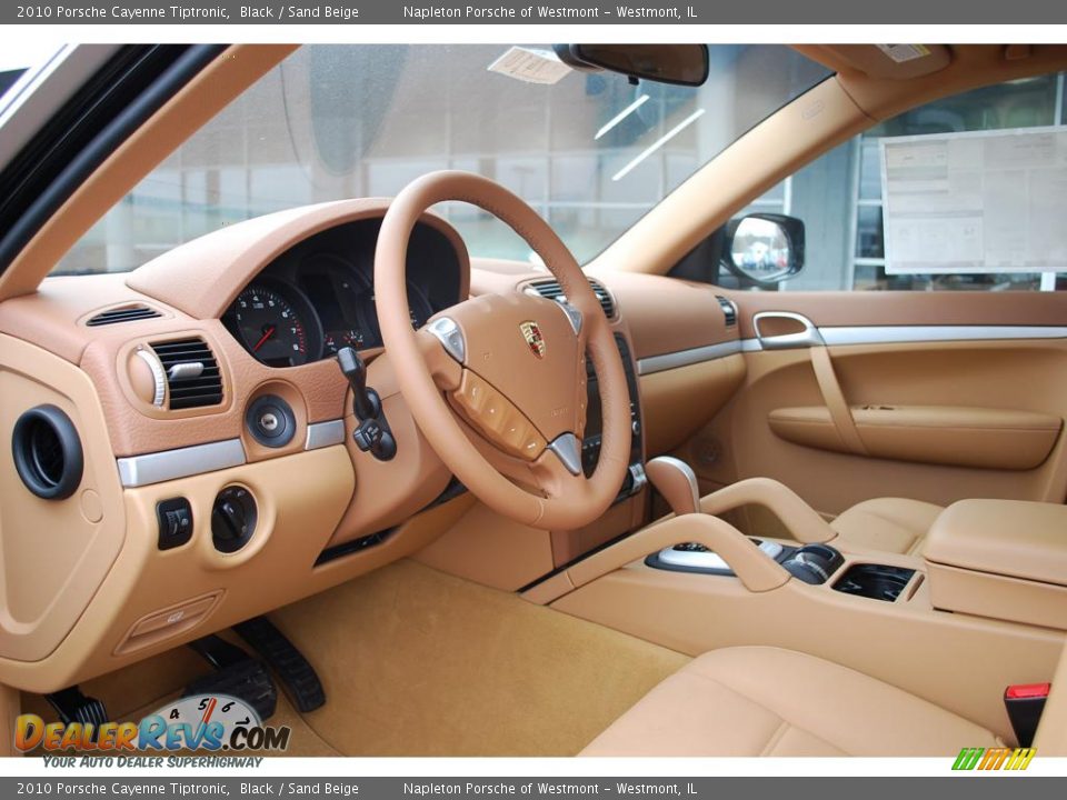 2010 Porsche Cayenne Tiptronic Black / Sand Beige Photo #9