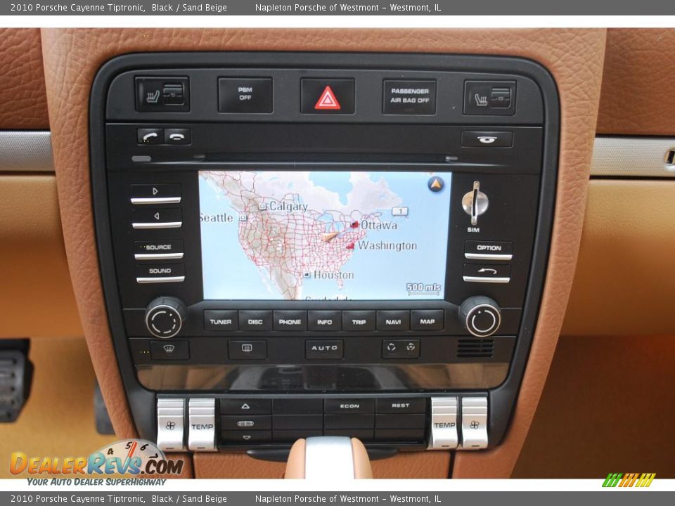 2010 Porsche Cayenne Tiptronic Black / Sand Beige Photo #12