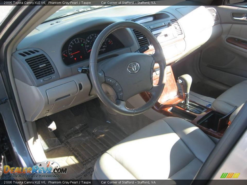 2006 Toyota Camry XLE V6 Phantom Gray Pearl / Taupe Photo #12