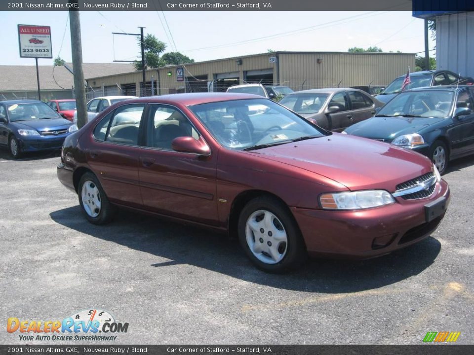 2001 Nissan Altima GXE Nouveau Ruby / Blond Photo #3