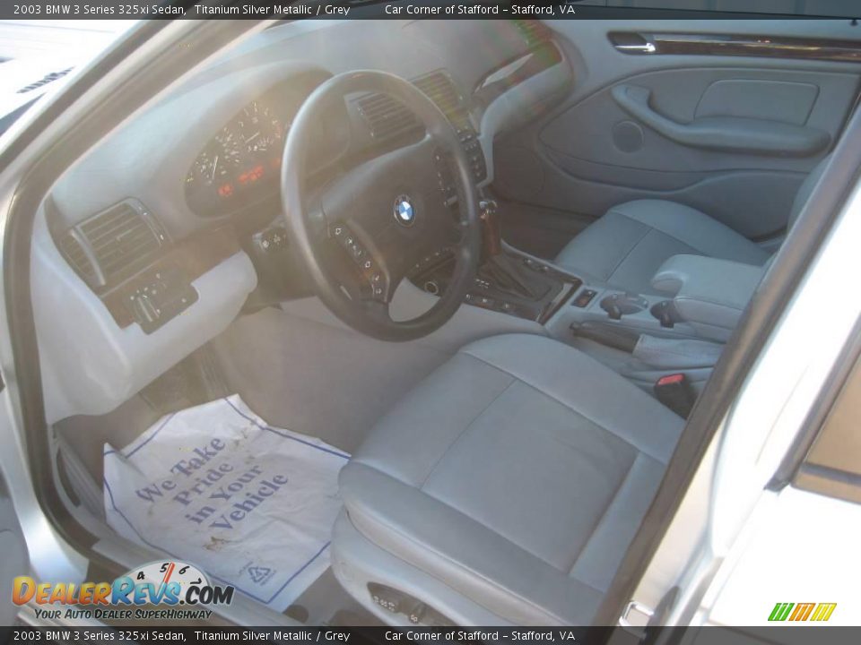 2003 BMW 3 Series 325xi Sedan Titanium Silver Metallic / Grey Photo #7