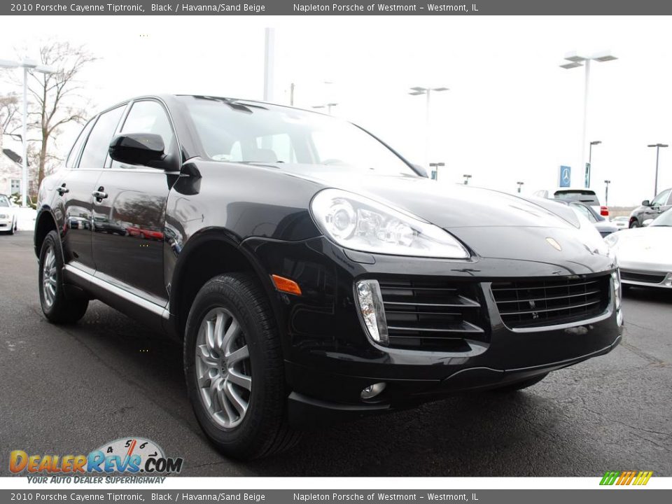 2010 Porsche Cayenne Tiptronic Black / Havanna/Sand Beige Photo #7