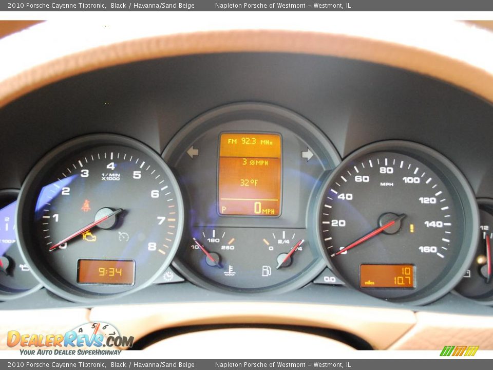 2010 Porsche Cayenne Tiptronic Black / Havanna/Sand Beige Photo #11