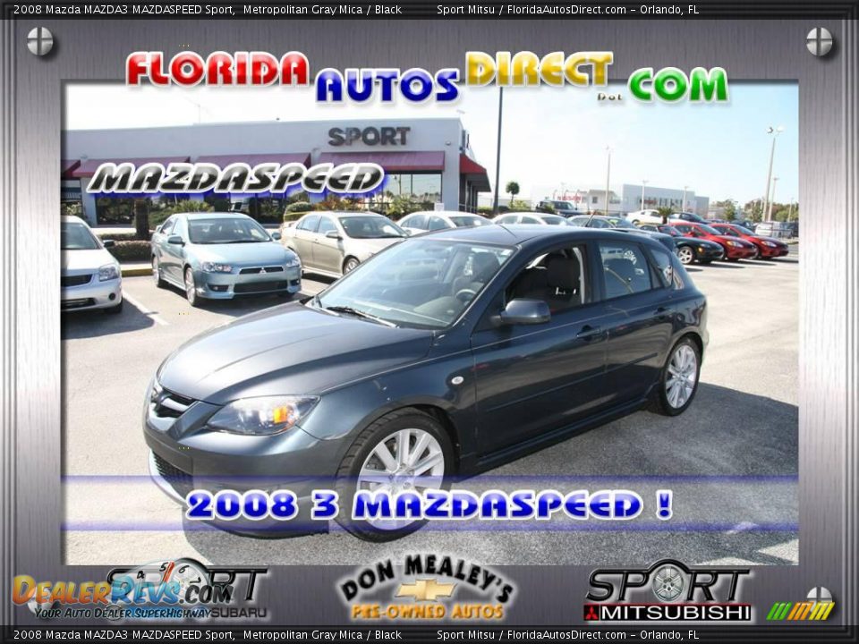 2008 Mazda MAZDA3 MAZDASPEED Sport Metropolitan Gray Mica / Black Photo #1