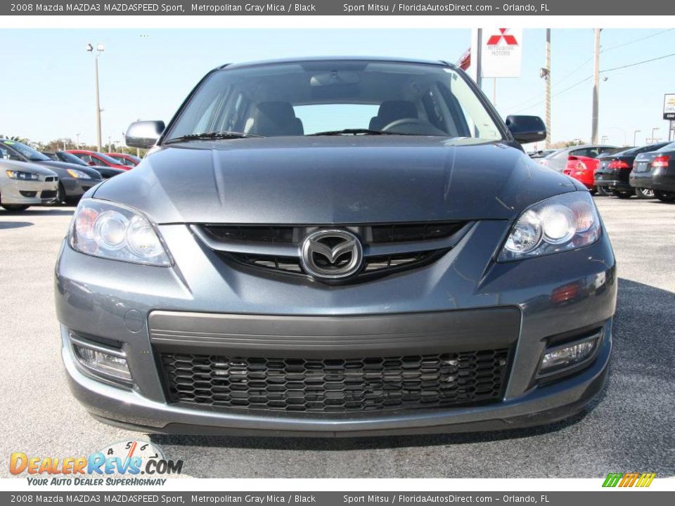 2008 Mazda MAZDA3 MAZDASPEED Sport Metropolitan Gray Mica / Black Photo #3