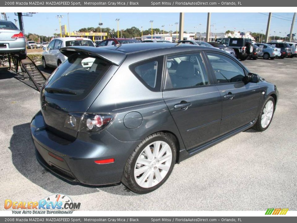 2008 Mazda MAZDA3 MAZDASPEED Sport Metropolitan Gray Mica / Black Photo #5