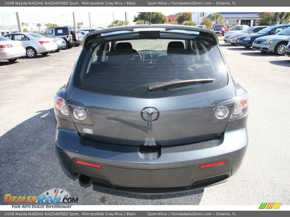 2008 Mazda MAZDA3 MAZDASPEED Sport Metropolitan Gray Mica / Black Photo #6
