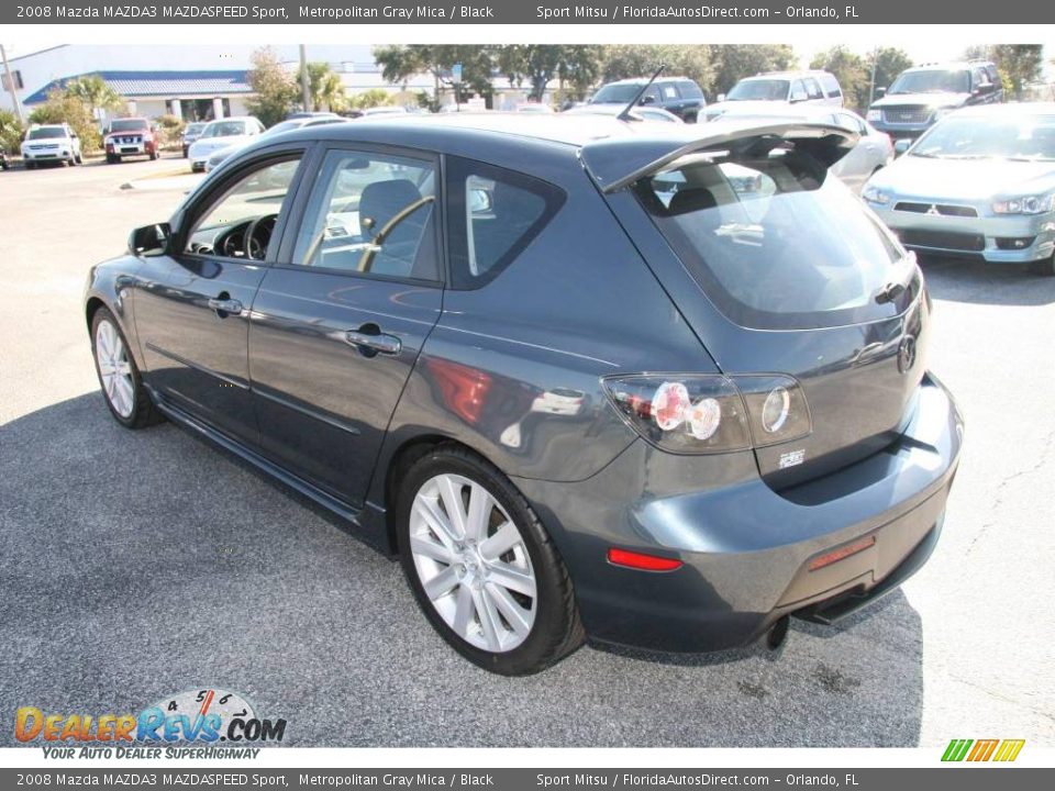 2008 Mazda MAZDA3 MAZDASPEED Sport Metropolitan Gray Mica / Black Photo #7