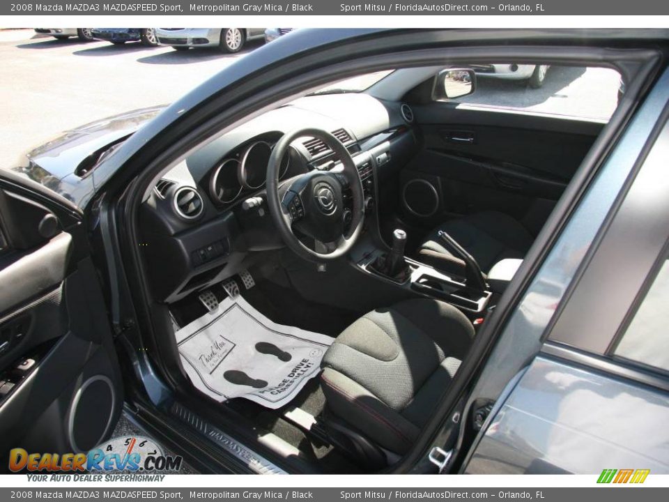 2008 Mazda MAZDA3 MAZDASPEED Sport Metropolitan Gray Mica / Black Photo #8