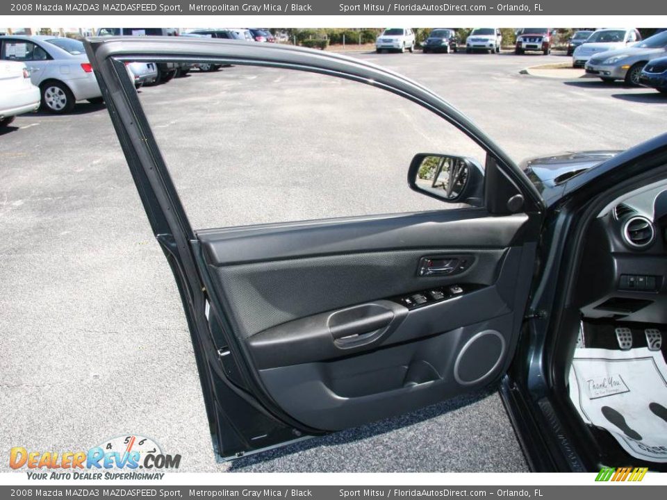 2008 Mazda MAZDA3 MAZDASPEED Sport Metropolitan Gray Mica / Black Photo #9