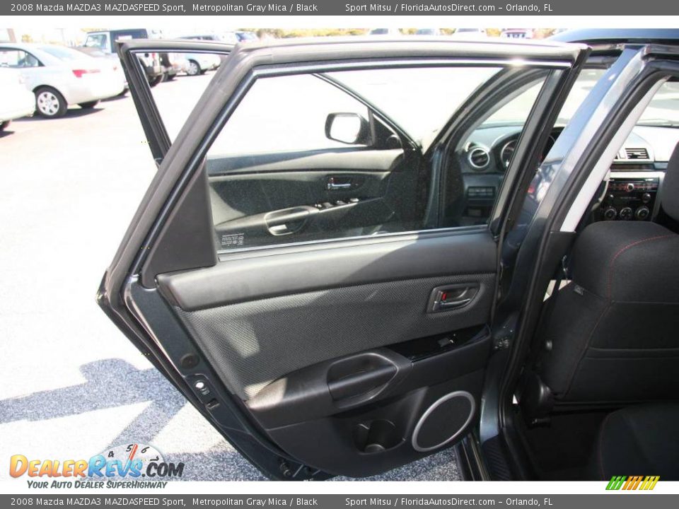 2008 Mazda MAZDA3 MAZDASPEED Sport Metropolitan Gray Mica / Black Photo #12