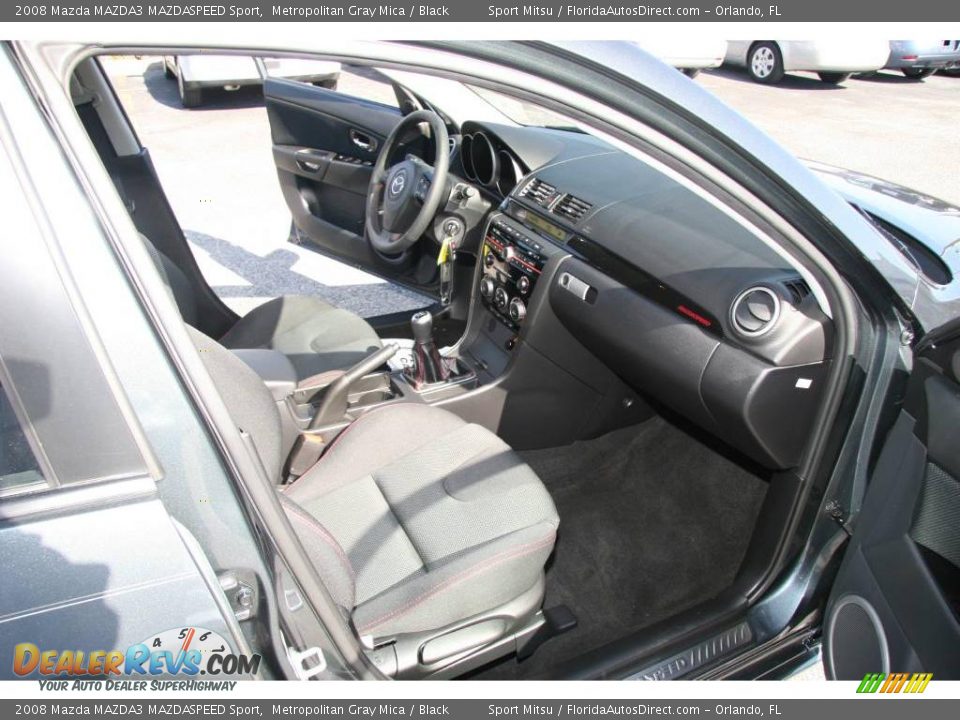 2008 Mazda MAZDA3 MAZDASPEED Sport Metropolitan Gray Mica / Black Photo #16