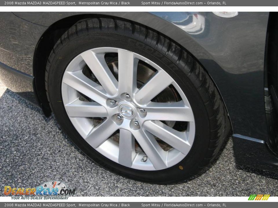 2008 Mazda MAZDA3 MAZDASPEED Sport Metropolitan Gray Mica / Black Photo #21