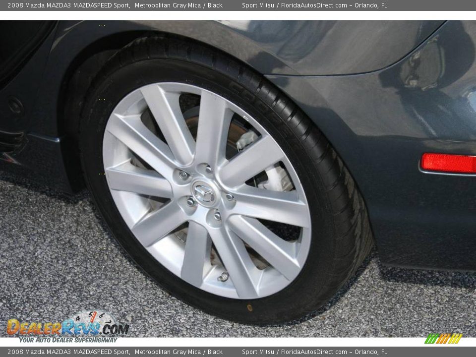 2008 Mazda MAZDA3 MAZDASPEED Sport Metropolitan Gray Mica / Black Photo #22