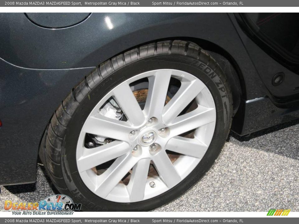 2008 Mazda MAZDA3 MAZDASPEED Sport Metropolitan Gray Mica / Black Photo #23