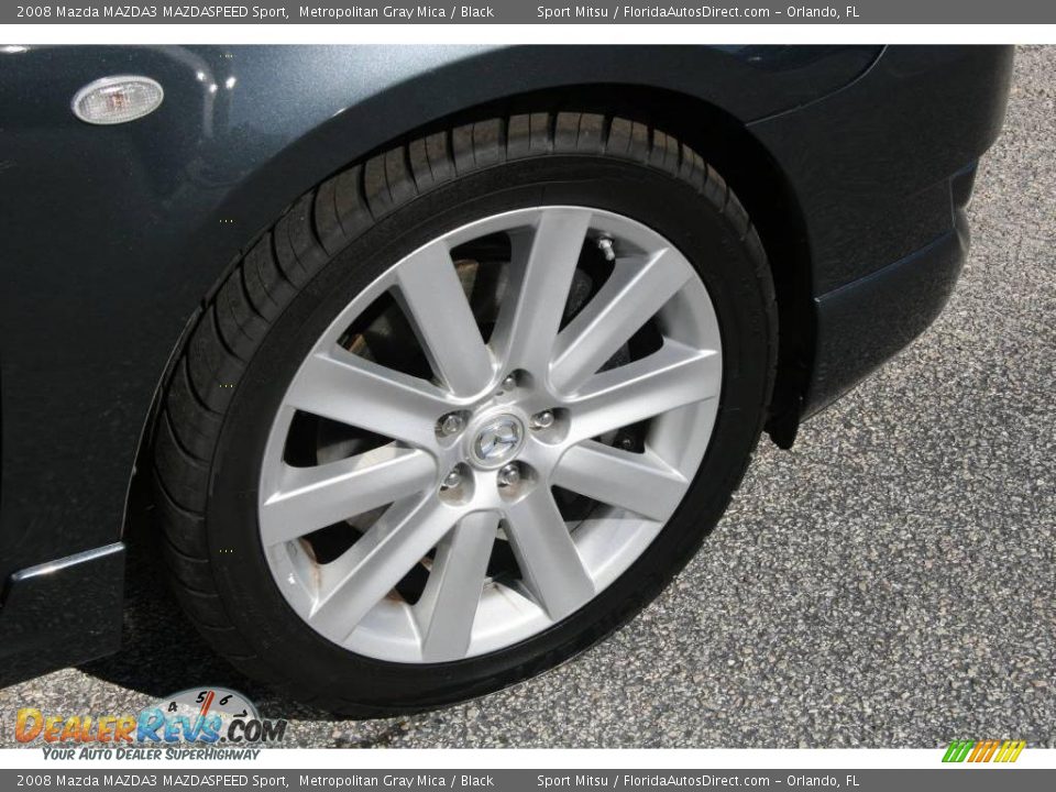 2008 Mazda MAZDA3 MAZDASPEED Sport Metropolitan Gray Mica / Black Photo #24