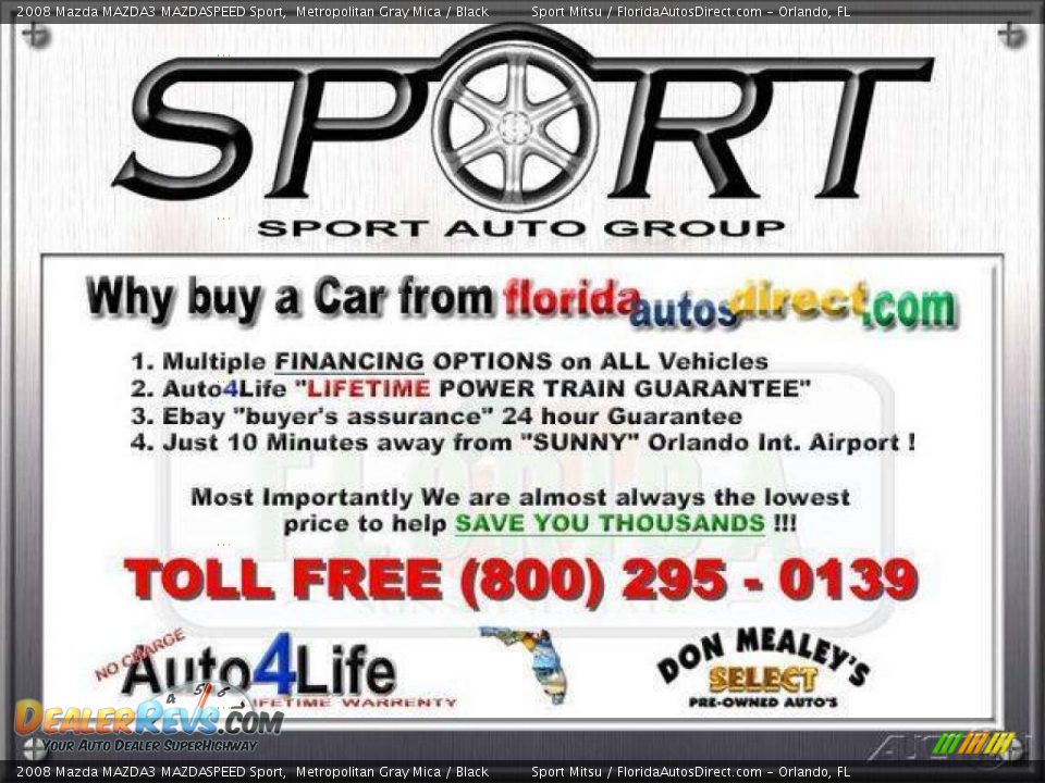 2008 Mazda MAZDA3 MAZDASPEED Sport Metropolitan Gray Mica / Black Photo #29