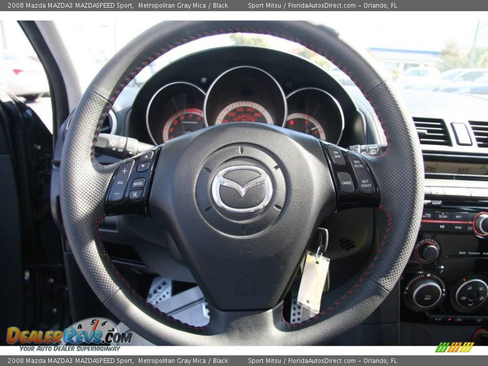 2008 Mazda MAZDA3 MAZDASPEED Sport Metropolitan Gray Mica / Black Photo #30