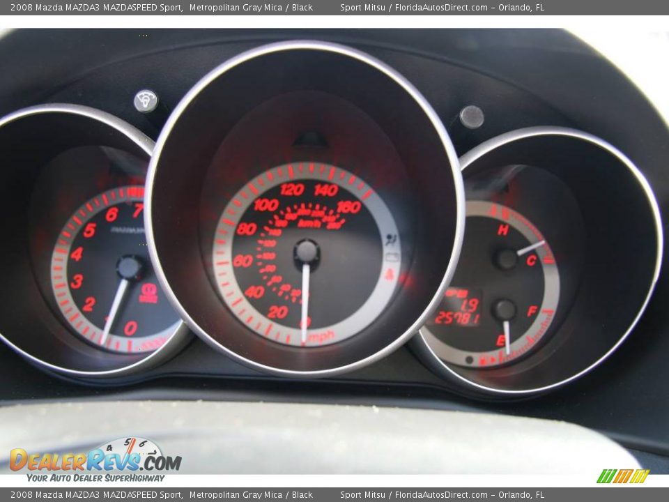 2008 Mazda MAZDA3 MAZDASPEED Sport Metropolitan Gray Mica / Black Photo #31