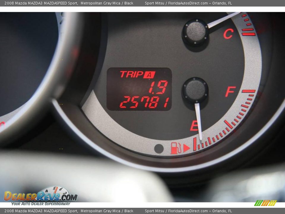 2008 Mazda MAZDA3 MAZDASPEED Sport Metropolitan Gray Mica / Black Photo #32