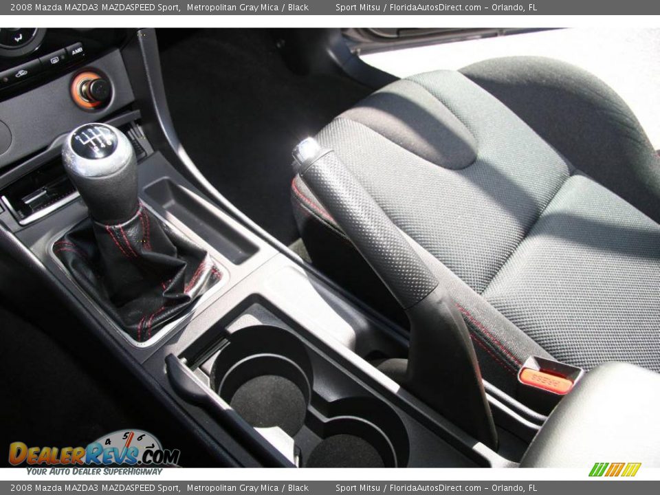 2008 Mazda MAZDA3 MAZDASPEED Sport Metropolitan Gray Mica / Black Photo #34
