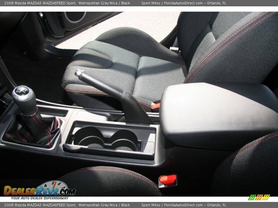 2008 Mazda MAZDA3 MAZDASPEED Sport Metropolitan Gray Mica / Black Photo #35