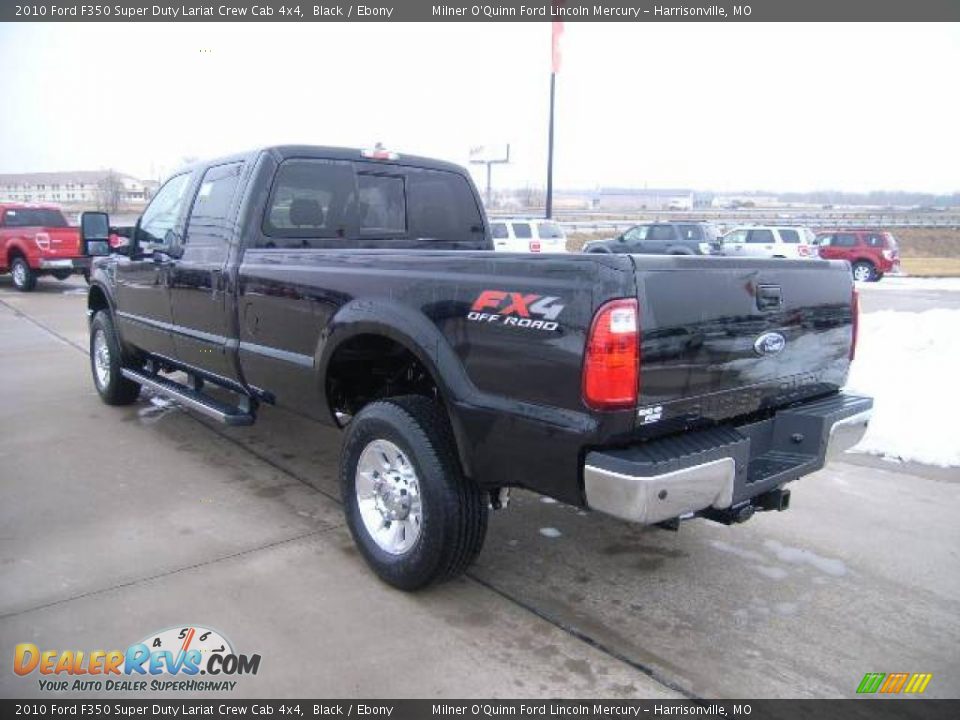 2010 Ford F350 Super Duty Lariat Crew Cab 4x4 Black / Ebony Photo #5