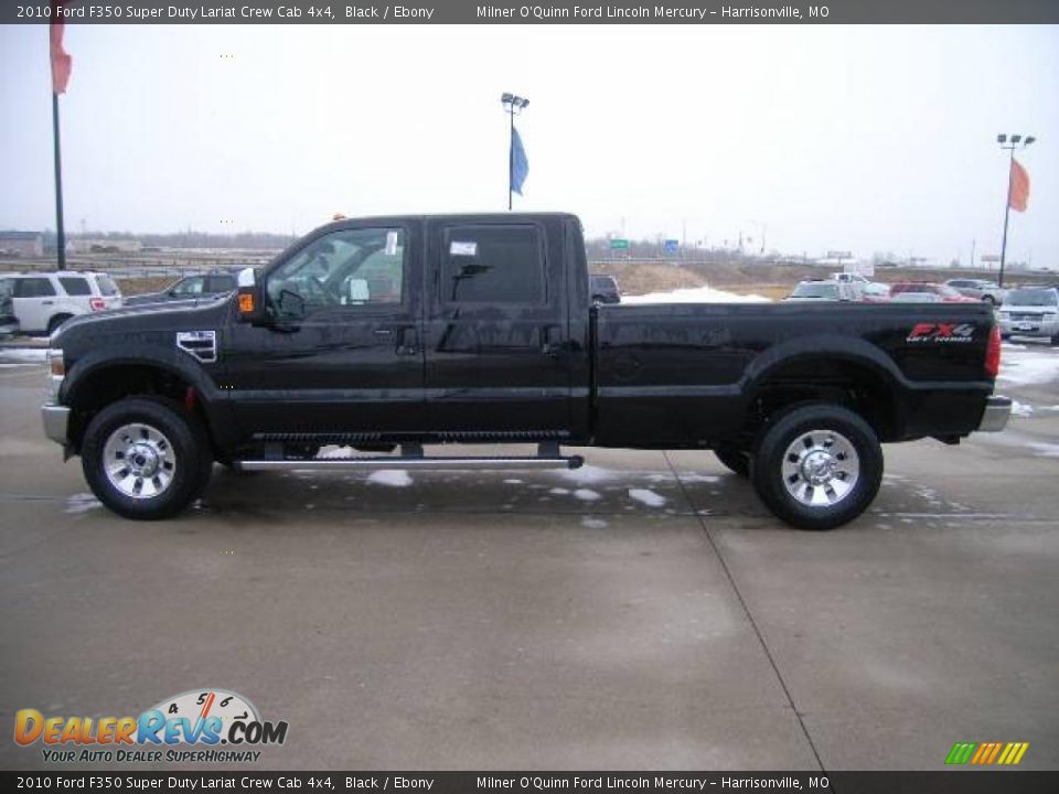 2010 Ford F350 Super Duty Lariat Crew Cab 4x4 Black / Ebony Photo #6