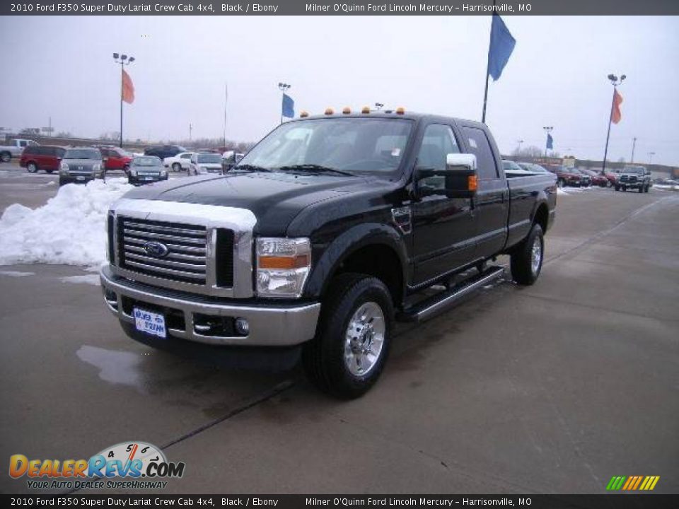 2010 Ford F350 Super Duty Lariat Crew Cab 4x4 Black / Ebony Photo #7