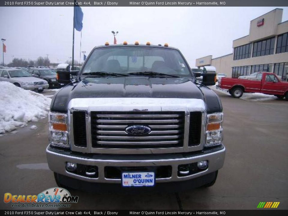 2010 Ford F350 Super Duty Lariat Crew Cab 4x4 Black / Ebony Photo #8