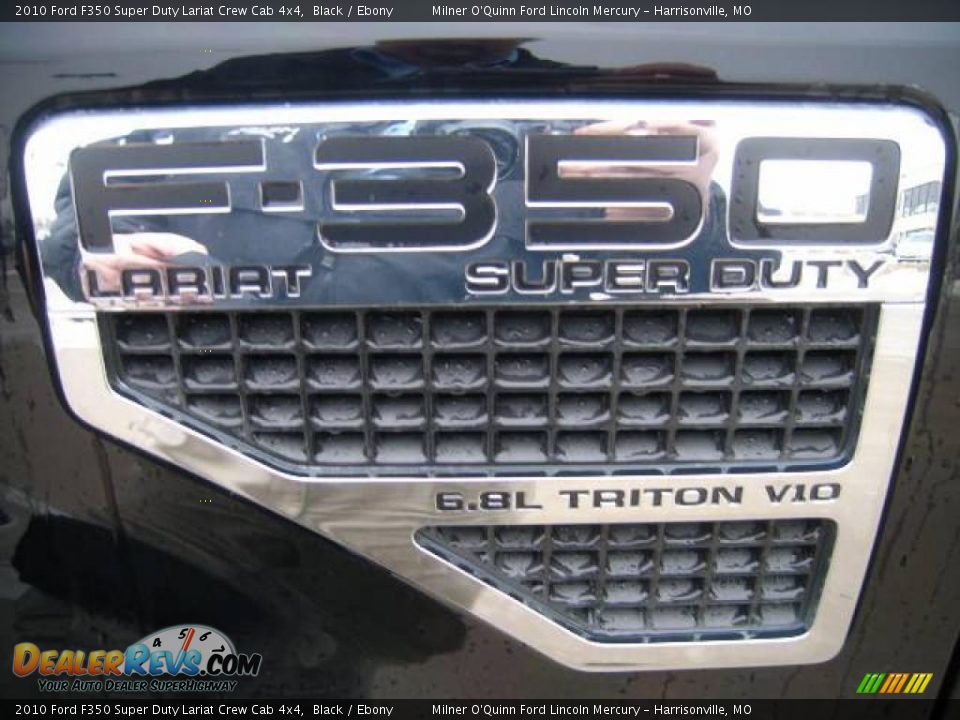 2010 Ford F350 Super Duty Lariat Crew Cab 4x4 Black / Ebony Photo #9