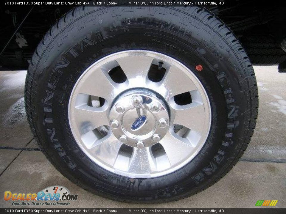 2010 Ford F350 Super Duty Lariat Crew Cab 4x4 Black / Ebony Photo #10