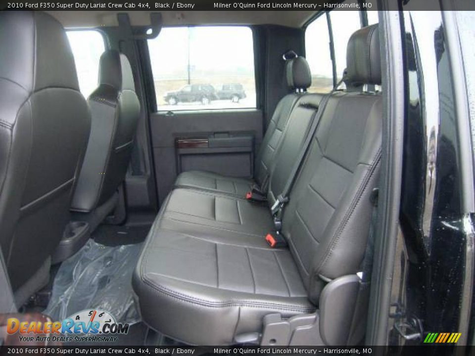 2010 Ford F350 Super Duty Lariat Crew Cab 4x4 Black / Ebony Photo #14