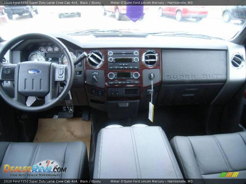 2010 Ford F350 Super Duty Lariat Crew Cab 4x4 Black / Ebony Photo #15