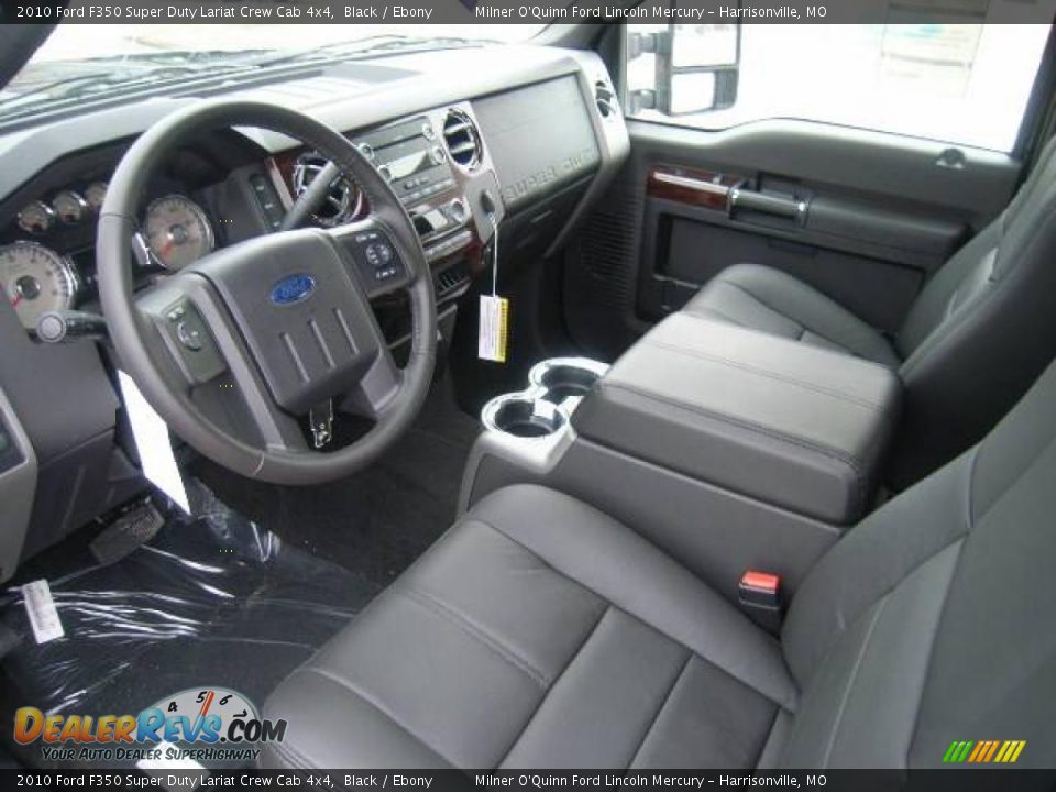 2010 Ford F350 Super Duty Lariat Crew Cab 4x4 Black / Ebony Photo #21