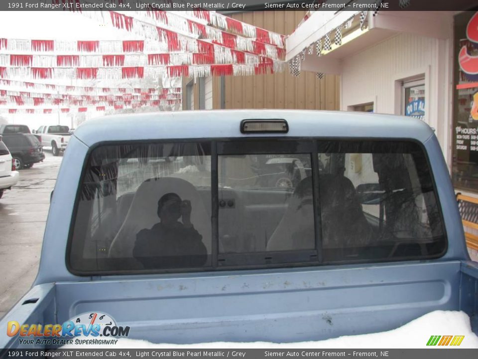 1991 Ford Ranger XLT Extended Cab 4x4 Light Crystal Blue Pearl Metallic / Grey Photo #7