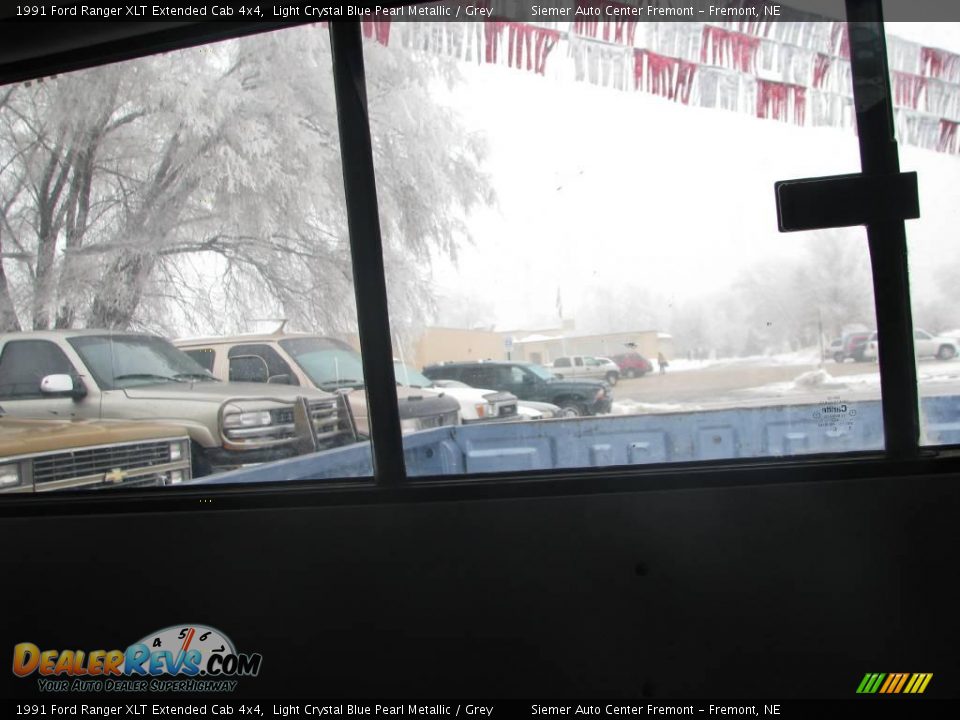 1991 Ford Ranger XLT Extended Cab 4x4 Light Crystal Blue Pearl Metallic / Grey Photo #13