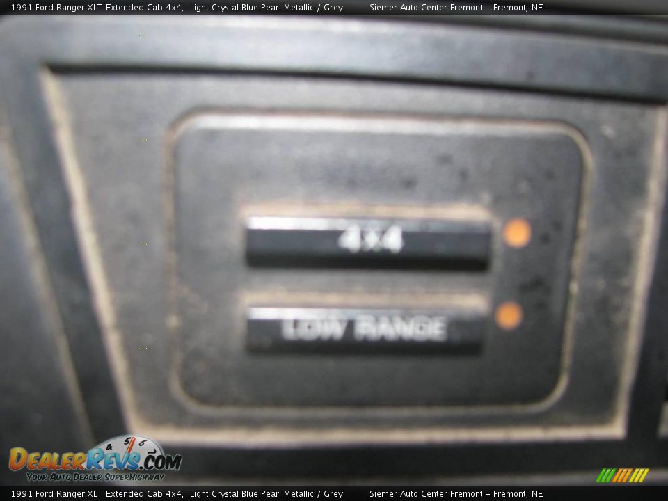 1991 Ford Ranger XLT Extended Cab 4x4 Light Crystal Blue Pearl Metallic / Grey Photo #16